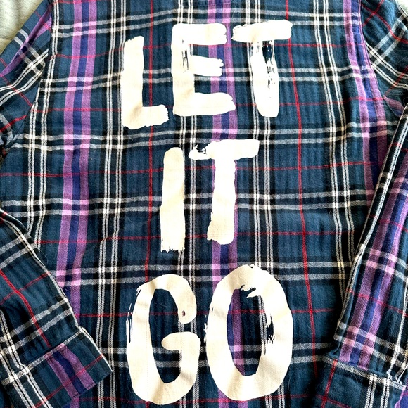Cakeworthy Tops - Disney Frozen- let it go Flannel